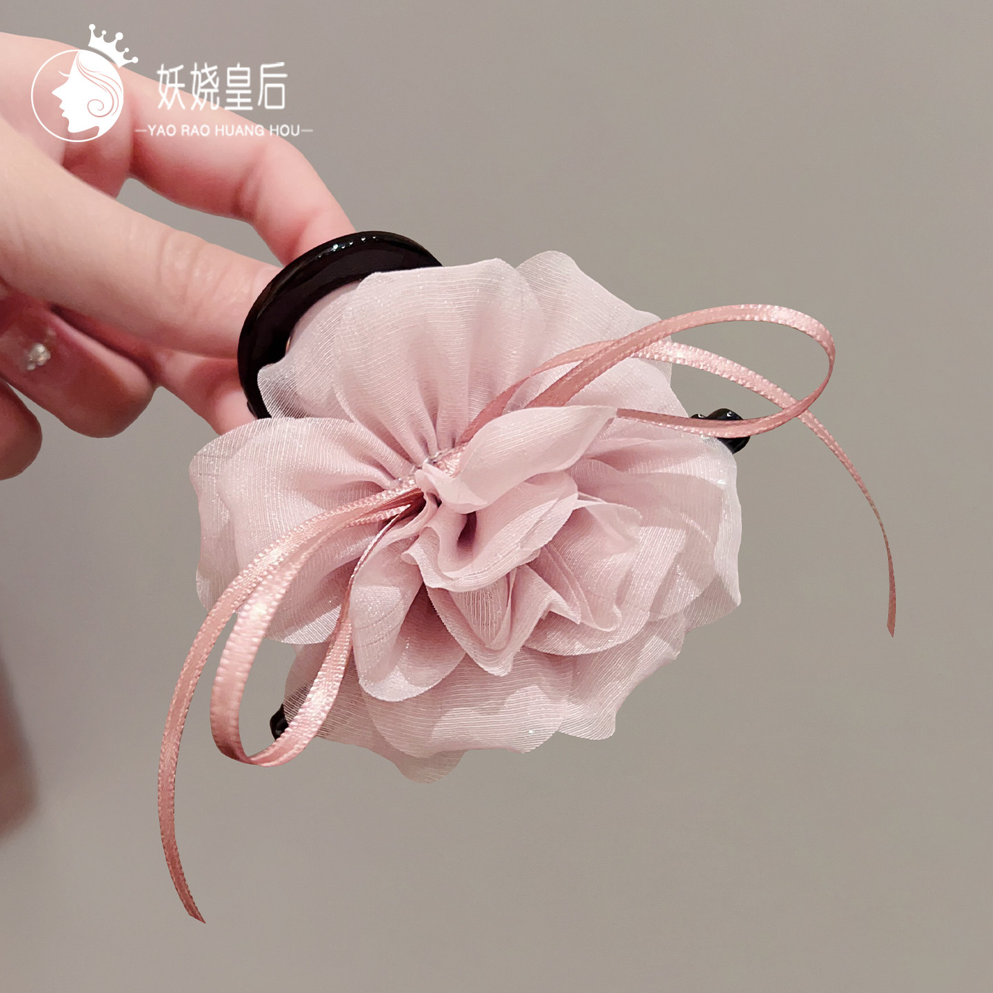 法式浪漫粉色网纱花朵抓夹温柔风蝴蝶结鲨鱼夹女2026新款气质发饰,饰品/流行首饰/时尚饰品新,发饰,淘宝优惠券,粉丝福利购,淘宝优惠卷