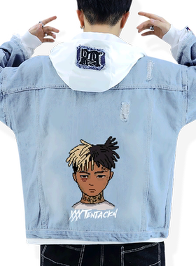 嘻哈HIPHOP说唱牛仔褂外套
