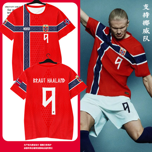 2026世界杯挪威队服球衣速干T恤
