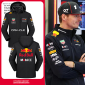 红F1牛车队服维斯塔潘同款 赛车服车迷冲锋衣夹克男女外套 方程式