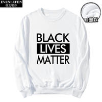 James' same style BLM Human Rights BLACK LIVES MATTER round-neck hoodie men's and women's basketball long-sleeved shirt thumbnail 2