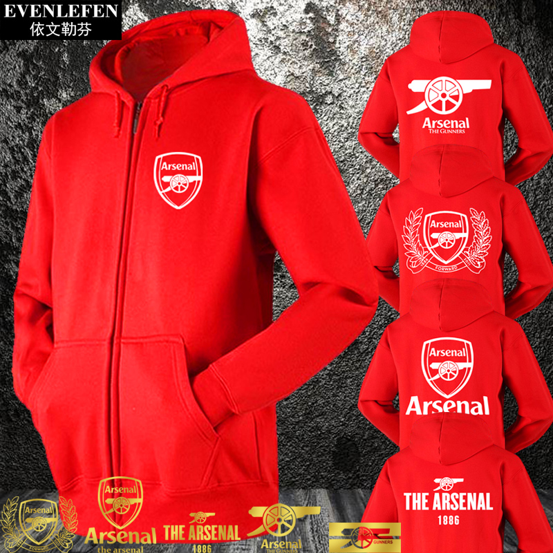 加绒连帽外套拉链开衫卫衣