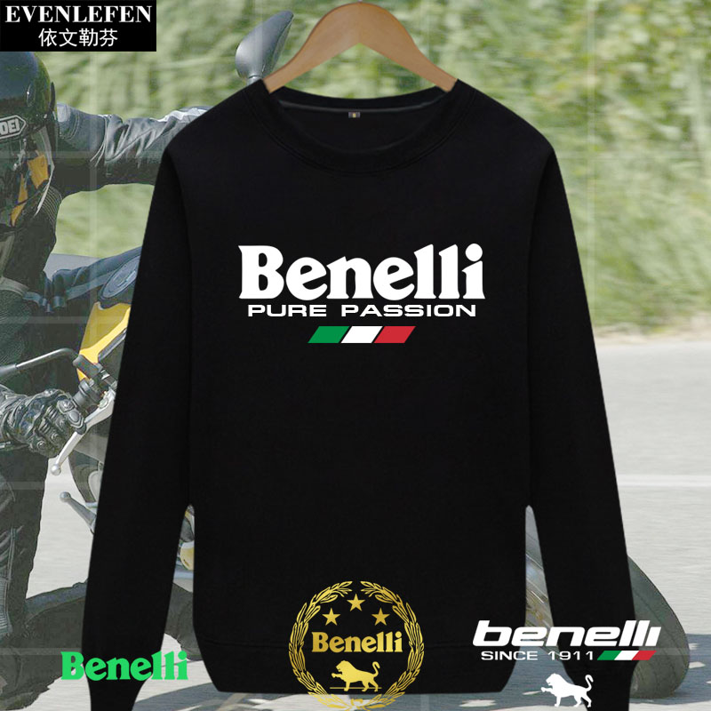 贝纳利benelli摩托车爱好者圆领卫衣薄款男女长袖套头衣服可定制