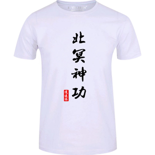 北冥神功凌波微步小无相功T恤短袖男女中国风武侠衣服半截袖体恤