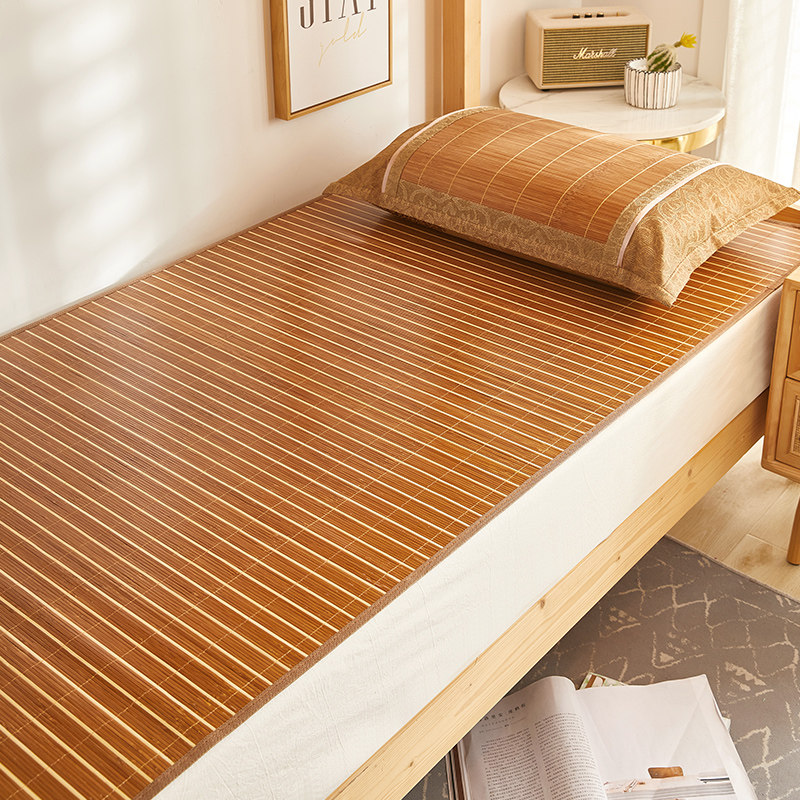 凉席竹席学生宿舍单人席子可折叠上下铺夏季藤席草席天然双面水洗