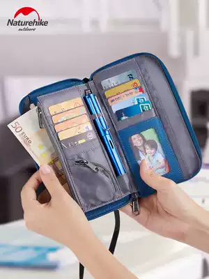 Naturehike Passport ticket storage card bag Travel passport holder Waterproof RFID anti-theft brush document bag