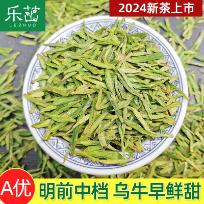 2024年新茶乌牛早明前一级-明前中档A优龙型茶125g绿版扁形绿茶叶