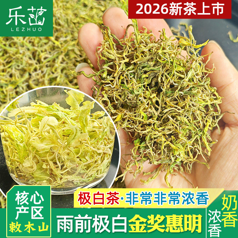 极白茶手工 奶香浓香【雨前口粮-金奖惠明茶】2026年新茶景宁白茶