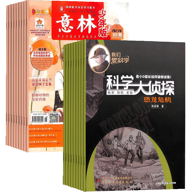 意林少年版+我们爱科学杂志组合