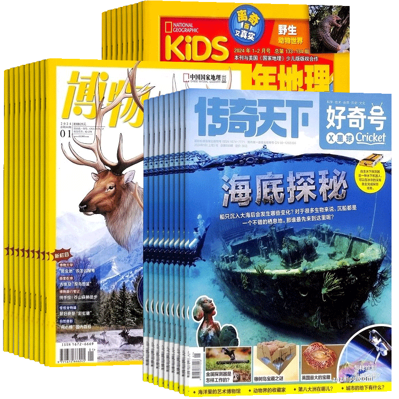 博物+好奇号+环球少年地理杂志 2026年1月起订 中小学生自然科普百科全书科学期刊博物君非万物过刊 杂志铺包邮