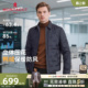 云感羽绒 羽绒服夹克25冬季 衬衫 梦特娇男士 翻领外套鸭绒保暖J 式