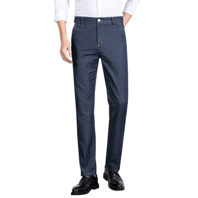 梦特娇含莫代尔弹力透气牛仔裤