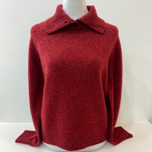 休闲羊毛衫 661高端品牌秋冬保暖羊绒衫 女针织毛衣别致大翻领时尚