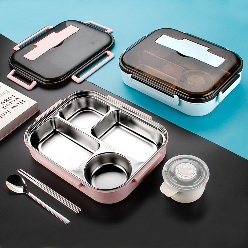 不锈钢饭盒学生保温便当盒上班族餐盘中式男生食堂打饭午餐盒饭盘,餐饮具,饭盒/保温桶/保温提锅,淘宝优惠券,粉丝福利购,淘宝优惠卷