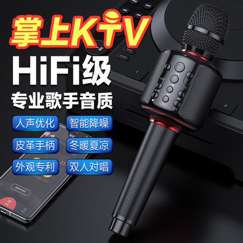 无线蓝牙麦克风话筒音响掌上ktv