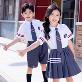 六一儿童节表演出服夏幼儿园毕业照班服英伦风运动会小学生合唱服