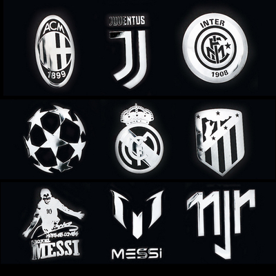 足球皇马巴萨C罗梅西内马尔贴纸