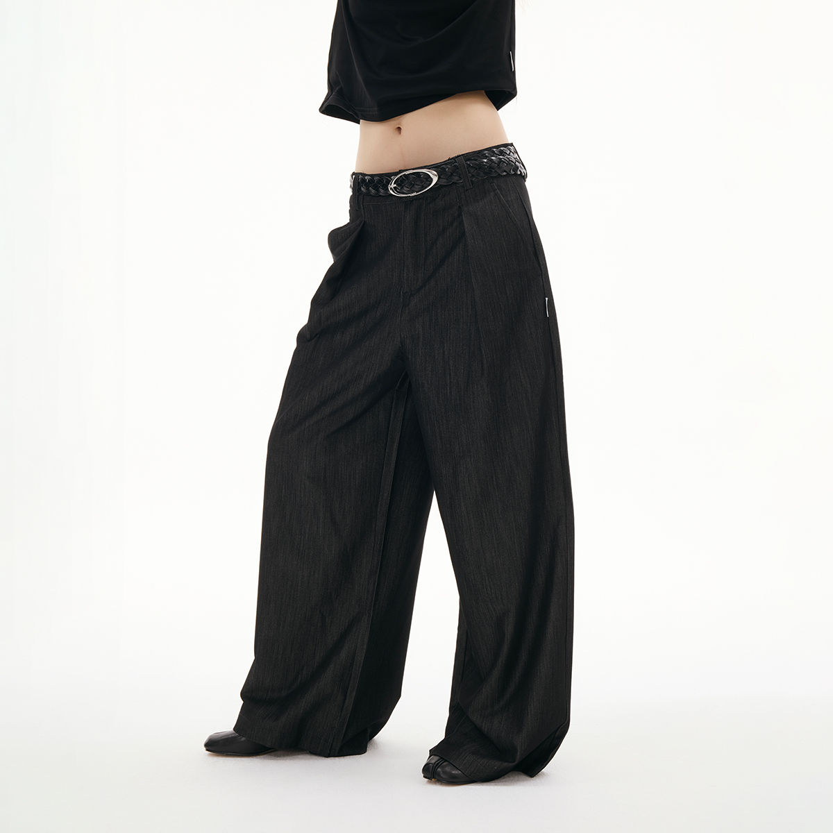 FUNKYFUN抗皱垂软轻松休闲西裤