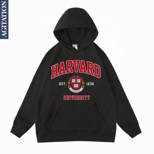 美国大学连帽加绒卫衣