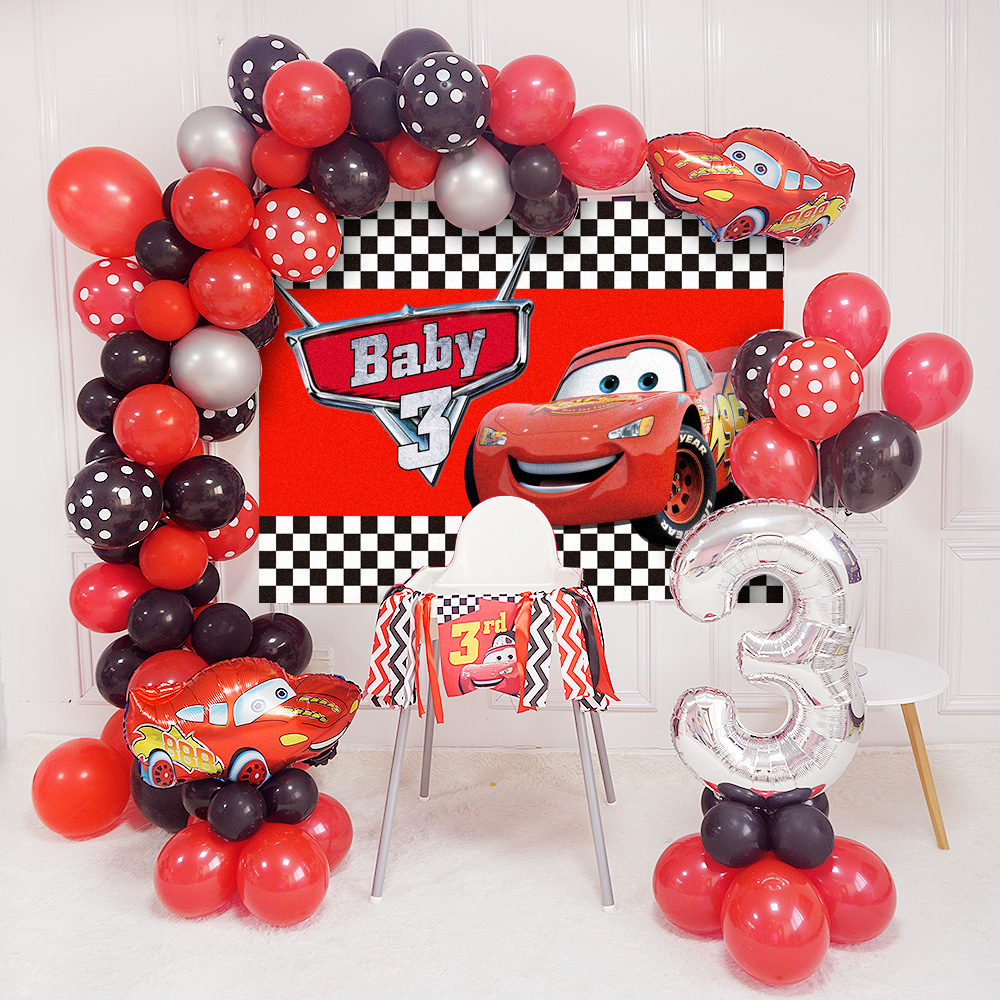 汽车总动员主题麦昆赛车布置装饰