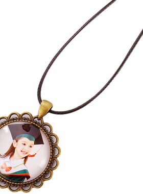 动漫幼儿园毕业定制礼物新款时光宝石儿童项链纪念手工DIY复古底