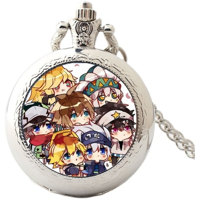 夜光表盘石英表项链手表吊坠挂件学生翻盖复古男女怀表定制照片