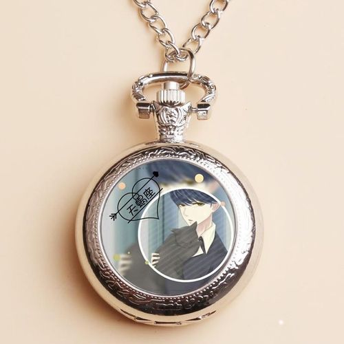 项链表12十二星座怀表动漫学生男翻盖复古创意项链挂表可放照片定