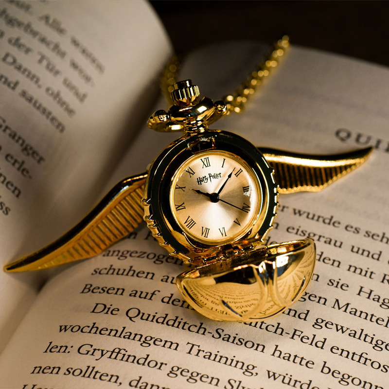 动漫周边哈利波项链礼物怀表特链魁飞贼金色探子地奇金现货考试表