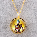 创意礼品旋转陀螺怀表项链表动漫翻盖学生儿童男女礼物手表考试表