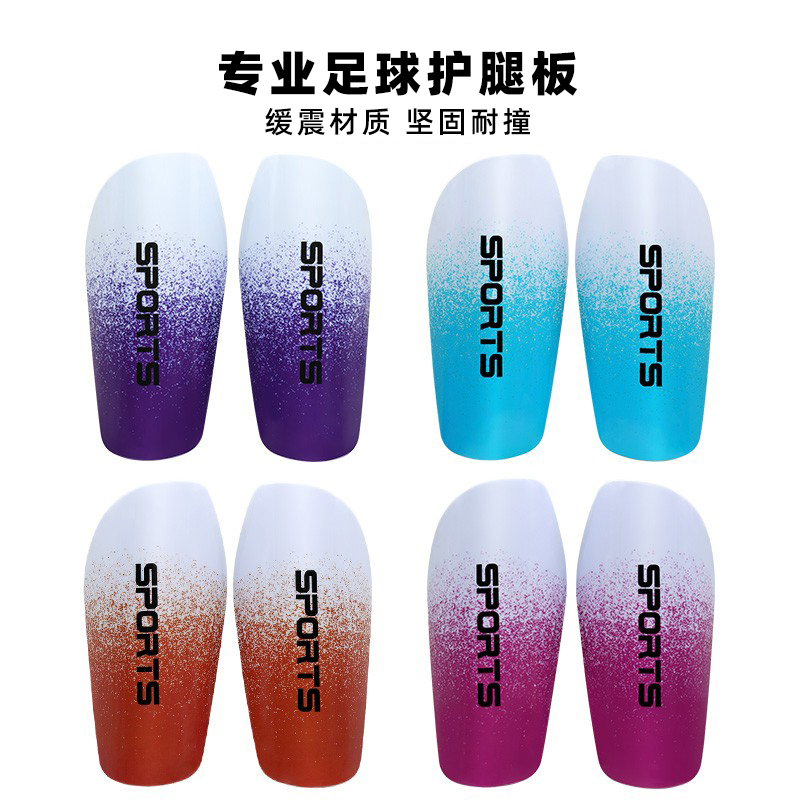 印花足球护腿板EVA加厚缓震防撞
