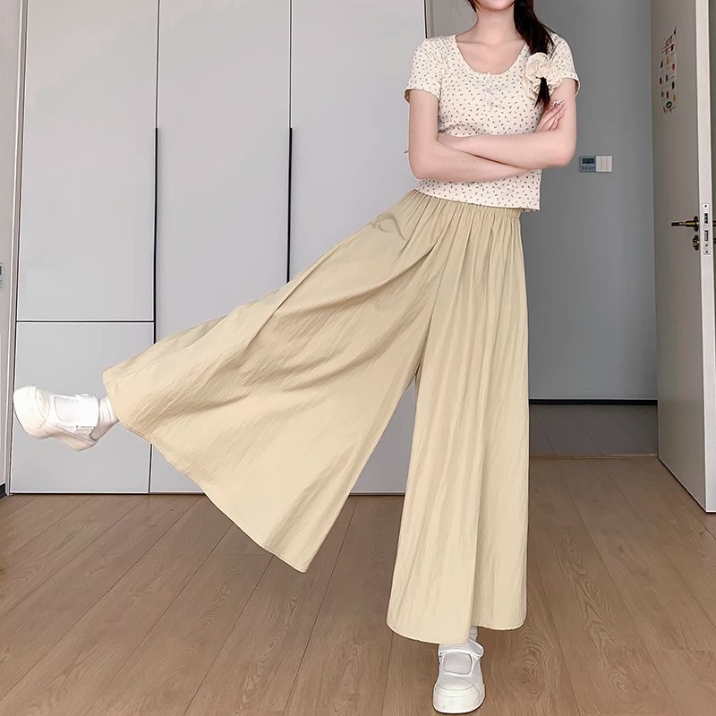 2026新款高腰杏色山本裙裤女a字