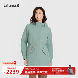 LAFUMA乐飞叶户外秋冬防泼水防风保暖3M棉连帽棉服女外套运动棉衣