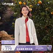 LAFUMA乐飞叶户外轻便环保保暖抓绒衣女士新款 立领外套 秋冬开衫