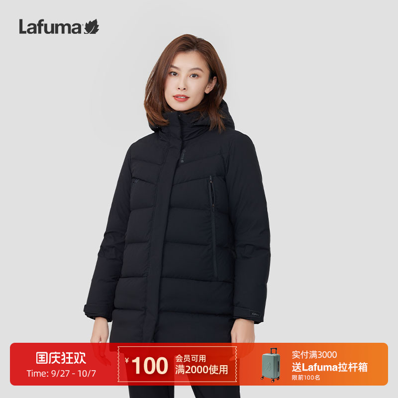连帽保暖羽绒服乐飞叶防泼水女士