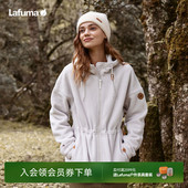 LAFUMA乐飞叶户外秋冬Polartec保暖抓绒衣女士宽松连帽摇粒绒外套