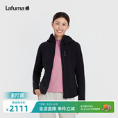 LAFUMA乐飞叶户外秋冬Polartec抓绒衣连帽保暖外套女休闲运动上衣