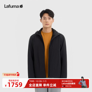 Lafuma 乐飞叶户外防泼水夹克男休闲百搭软壳衣秋冬内里加绒外套