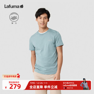 休闲运动上衣 T恤男士 法国LAFUMA乐飞叶户外印花时尚 短袖