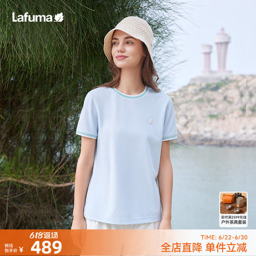 乐飞叶速干运动短袖T恤女