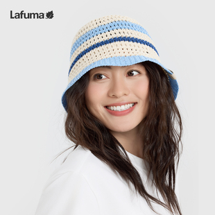 LAFUMA乐飞叶户外运动徒步遮阳帽时尚 针织帽女士镂空沙滩帽女