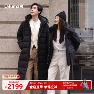 法国LAFUMA乐飞叶户外秋冬时尚 鹅绒羽绒服男防水防寒外套 休闲长款