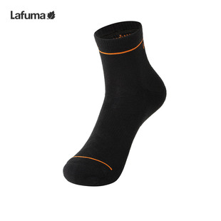中筒素色拼接跑步袜子秋冬 LAFUMA乐飞叶户外抗菌袜男士