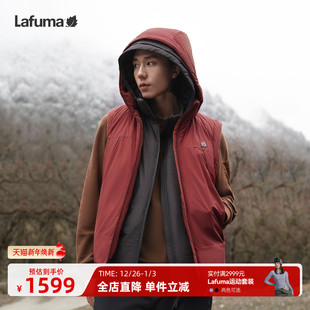 LAFUMA乐飞叶户外秋冬男士 防泼水防风保暖羽绒马甲鹅绒背心外套