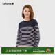 百搭打底衫 LAFUMA乐飞叶户外春夏全棉女士条纹长袖 T恤女休闲时尚