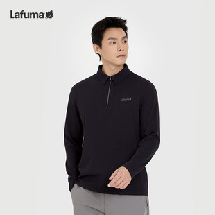 T恤男运动防晒休闲POLO衫 LAFUMA乐飞叶户外春夏吸湿速干长袖 上衣