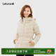 LAFUMA乐飞叶户外秋冬90%绒子轻量羽绒服女可拆卸帽保暖外套