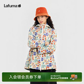 LAFUMA乐飞叶户外秋冬连帽防风拒水水印花夹克女cordura耐磨外套