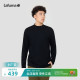 上衣 棉感打底衫 LAFUMA乐飞叶户外秋冬半高领小logo长袖 T恤男士