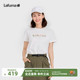 LAFUMA乐飞叶户外l运动凉感防晒UPF40 T恤女印花圆领上衣 短袖