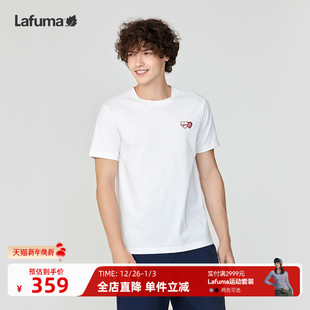 LAFUMA乐飞叶户外24春夏吸湿排汗健身跑步短袖 凉感上衣 T恤男士